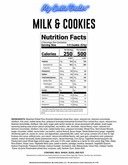 Milk & Cookies 4oz Cookie