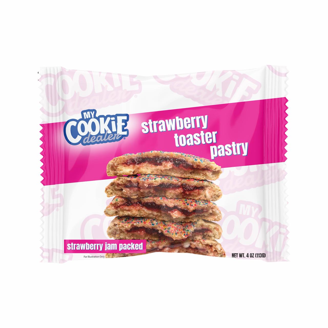 Strawberry Toaster Pastry 4oz Cookie