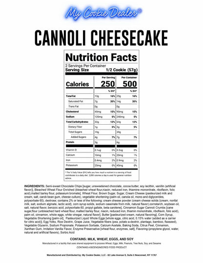 Cannoli Cheesecake 4oz Cookie