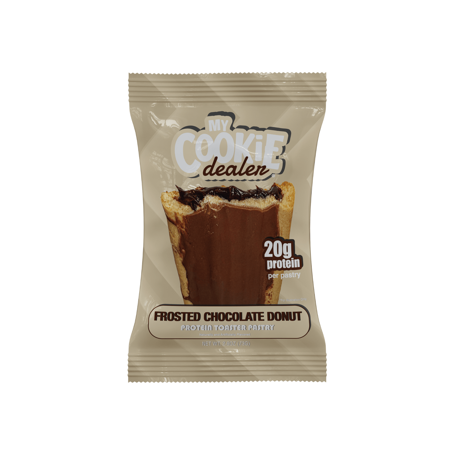 Frosted Chocolate Donut Protein Toaster Pastry 2.6oz