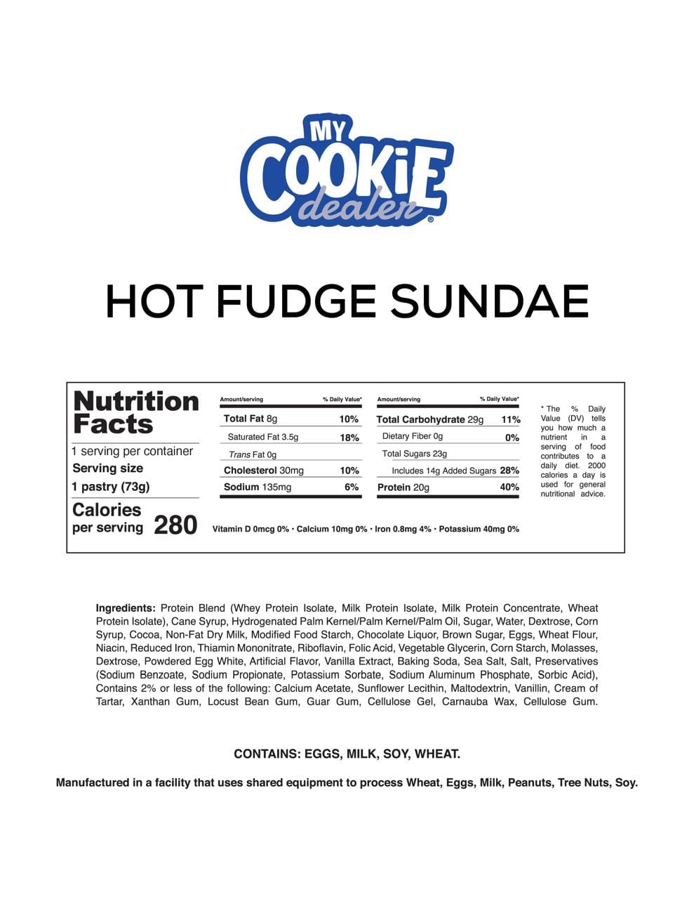 Frosted Hot Fudge Sundae Protein Toaster Pastry 2.6oz