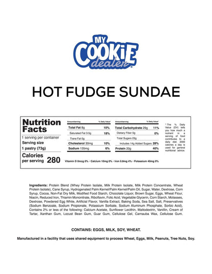 Frosted Hot Fudge Sundae Protein Toaster Pastry 2.6oz
